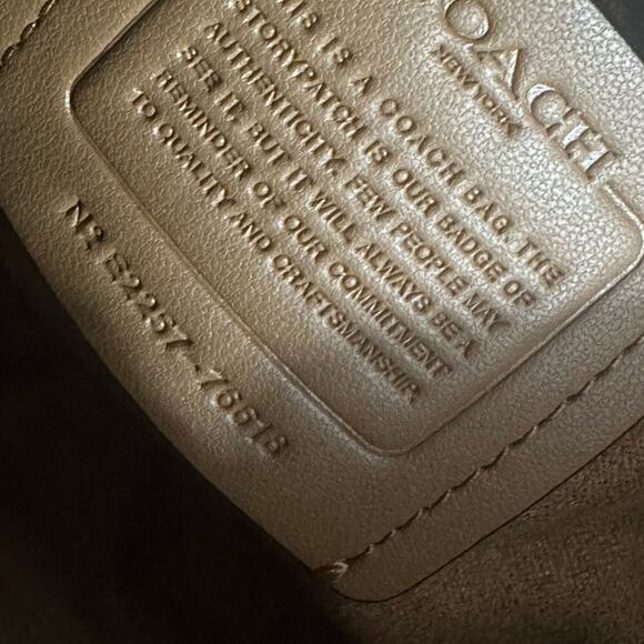 EUC COACH 76618 TILLY LEATHER GOLD CROSSBODY BAG - Picture 13 of 13